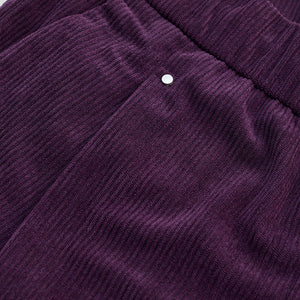 Purple Corduroy Relaxed Fit Trousers