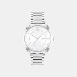 Essentials Women Quartz Silver Dial Analog Stainless Steel Watch 25200190