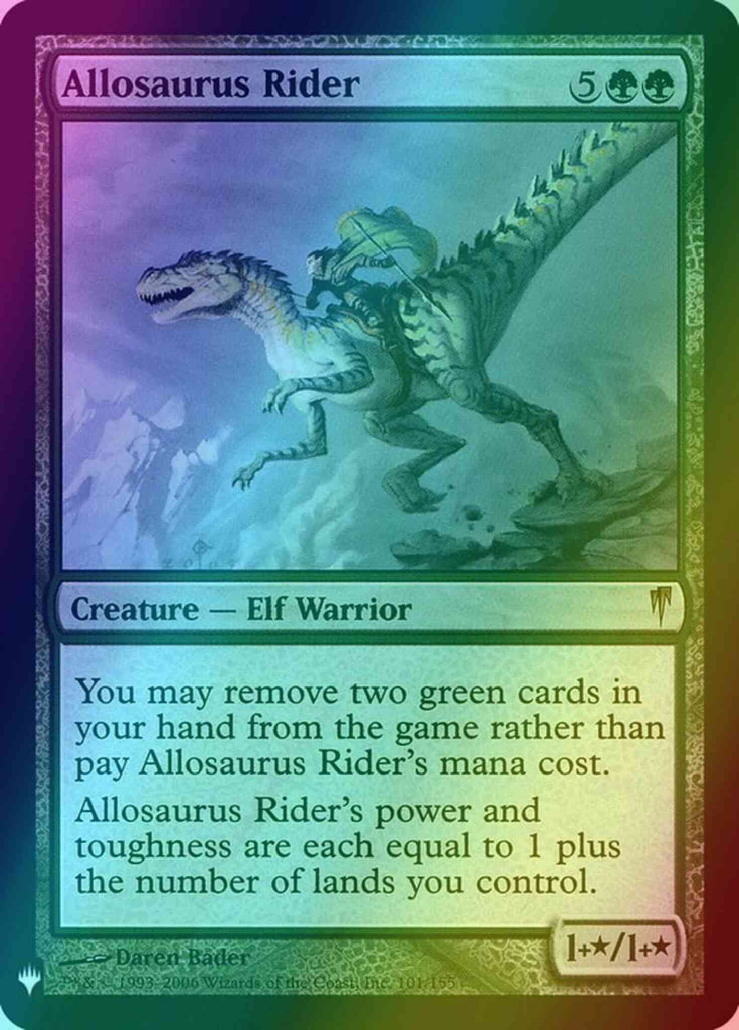 Allosaurus Rider [CSP-101] [The List] [Foil]