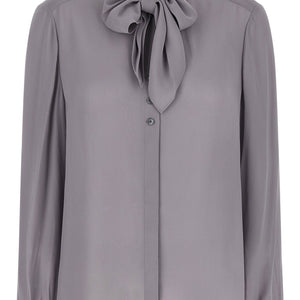 Tory Burch Georgette Bow Blouse