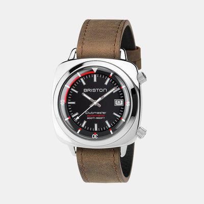Clubmaster Diver Men Automatic Black Dial Analog Leather Watch 17642.PS.D.1.LVBR
