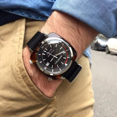 Clubmaster Diver Men Automatic Black Dial Analog Nato Watch 17642.SA.TD.1.NB