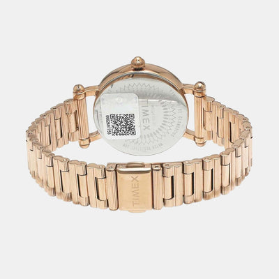 Fria Women Quartz Silver Dial Analog Stainless Steel Watch TWEL14301