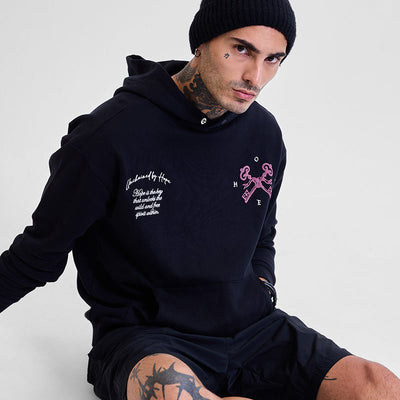 Legends Unchained Black Embroidered Hoodie