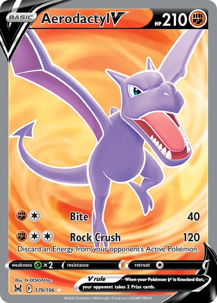 Aerodactyl V - 179/196 - Rare Ultra