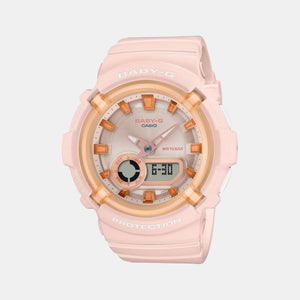 Baby-G Women Quartz Pink Dial Analog-Digital Resin Watch B230
