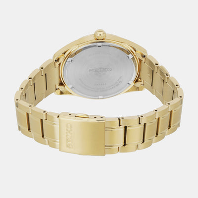 Dress Men Quartz White Dial Analog Stainless Steel Watch SUR314P1