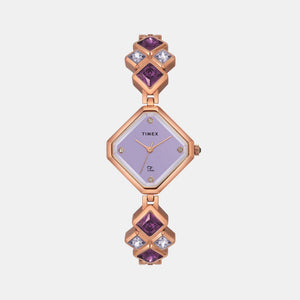 Fria Women Quartz Mother Of Pearl Dial Analog Brass Watch TWEL17201