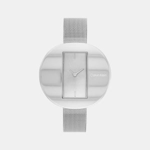 Circular Women Quartz Silver Dial Analog Stainless Steel Watch 25200016