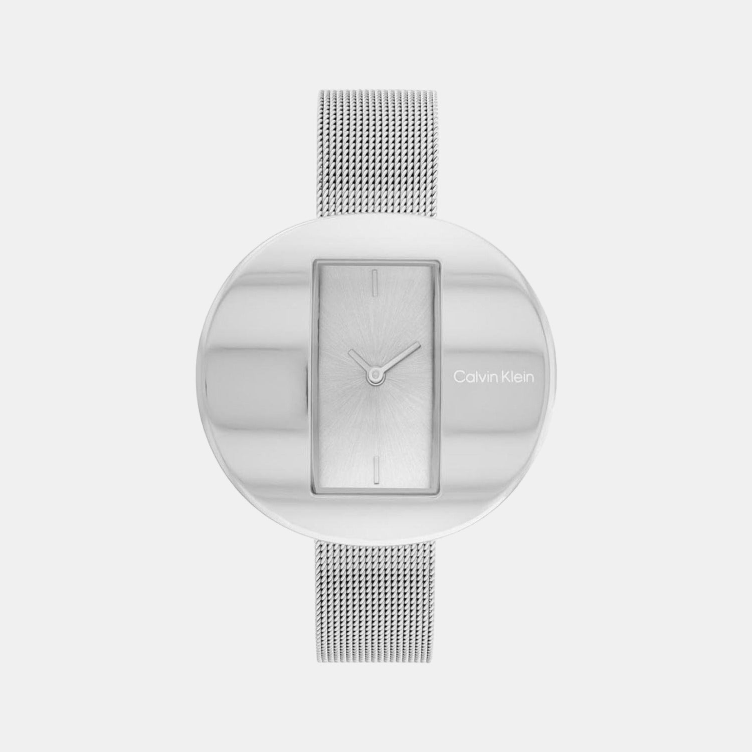 Circular Women Quartz Silver Dial Analog Stainless Steel Watch 25200016