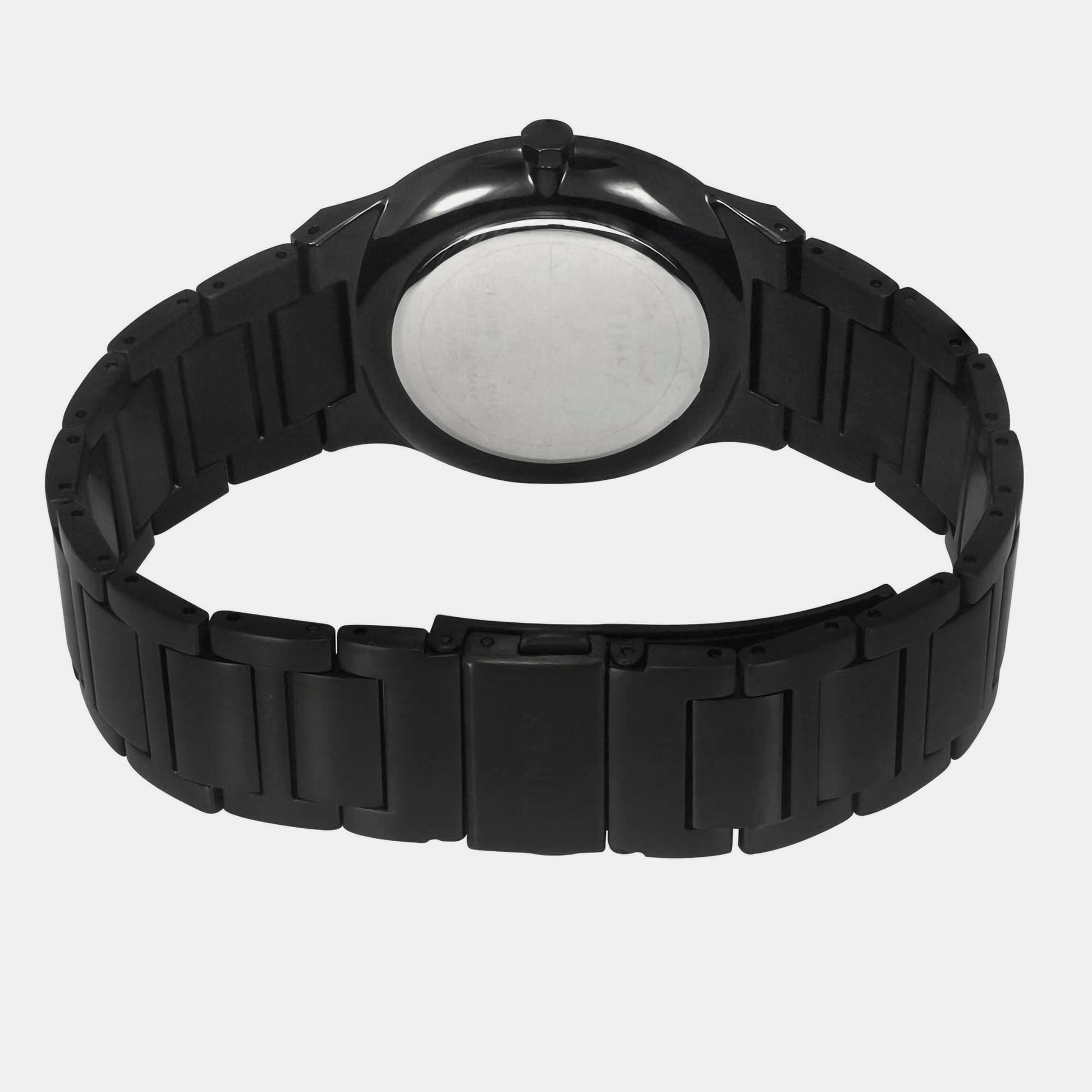 E Class Men Quartz Black Dial Analog Stainless Steel Watch TWEG23603
