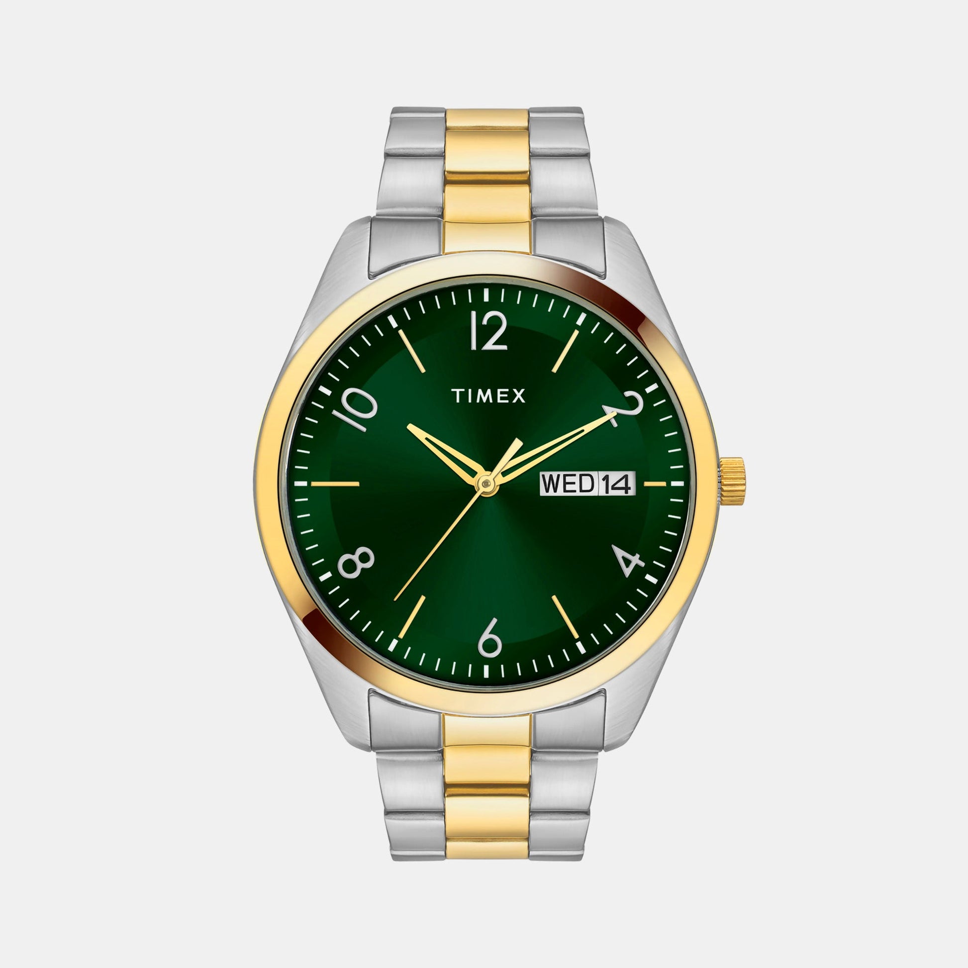 Classics Men Quartz Green Dial Analog Stainless Steel Watch TWTG10404