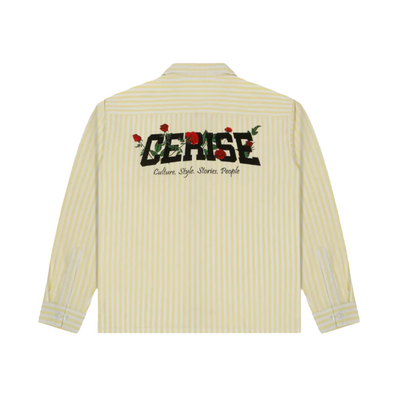STRIPE PLAIN CERISE SHIRT