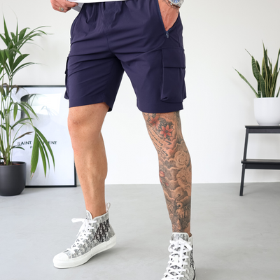 CAPO Lightweight Navy Cargo Shorts