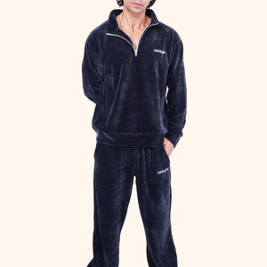 CERISE BREEZY CORD PANTS - NAVY BLUE