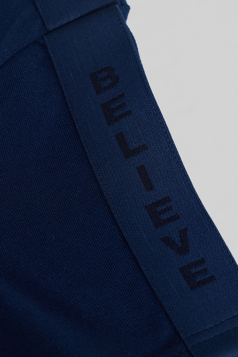 Believe Dark Blue Polo T-Shirt