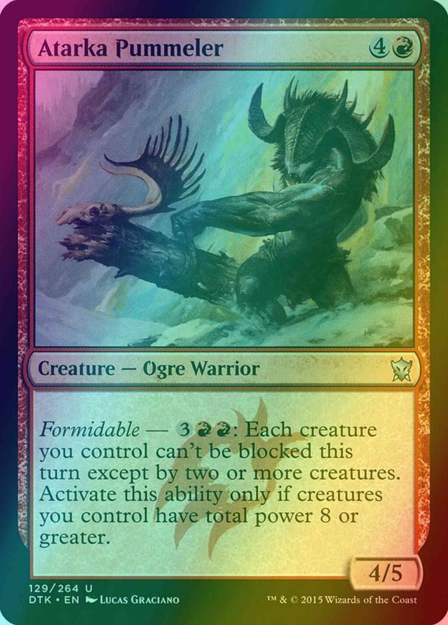 Atarka Pummeler [129] [Dragons Of Tarkir] [Foil]