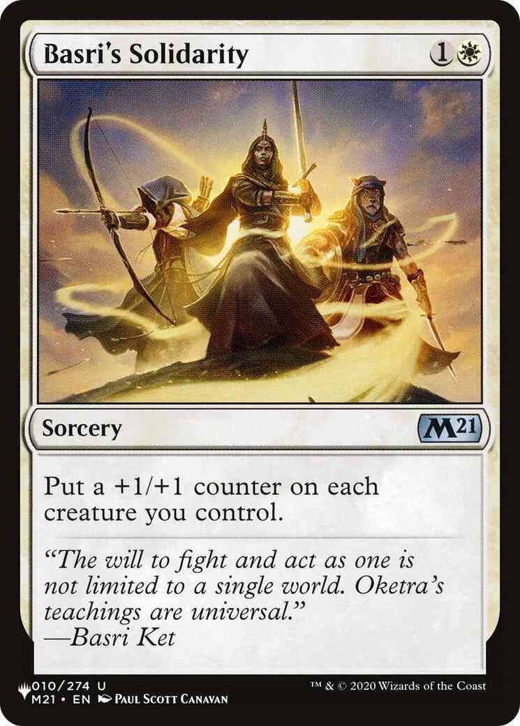 Basri's Solidarity [M21-10] [The List] [Non-Foil]