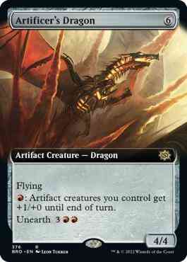 Artificer's Dragon [376] [Extended Art] [Jumpstart Exclusive] [The Brothers' War] [Non-Foil]