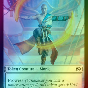 Bird Token (02) // Monk Token (03) [Tarkir: Dragonstorm: Tokens] [Foil]