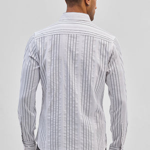 White Stripes Slim Fit Shirt