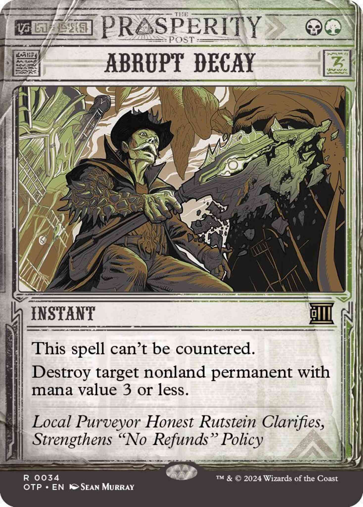 Abrupt Decay [34] [Breaking News Showcase] [Breaking News] [Non-Foil]