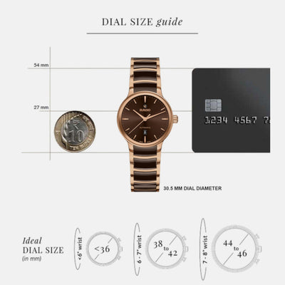 Centrix Unisex Automatic Brown Dial Analog Stainless Steel Watch R30018712