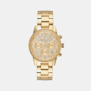 Bryant Women Quartz Gold Dial Chronograph Stainless Steel Watch MK7310