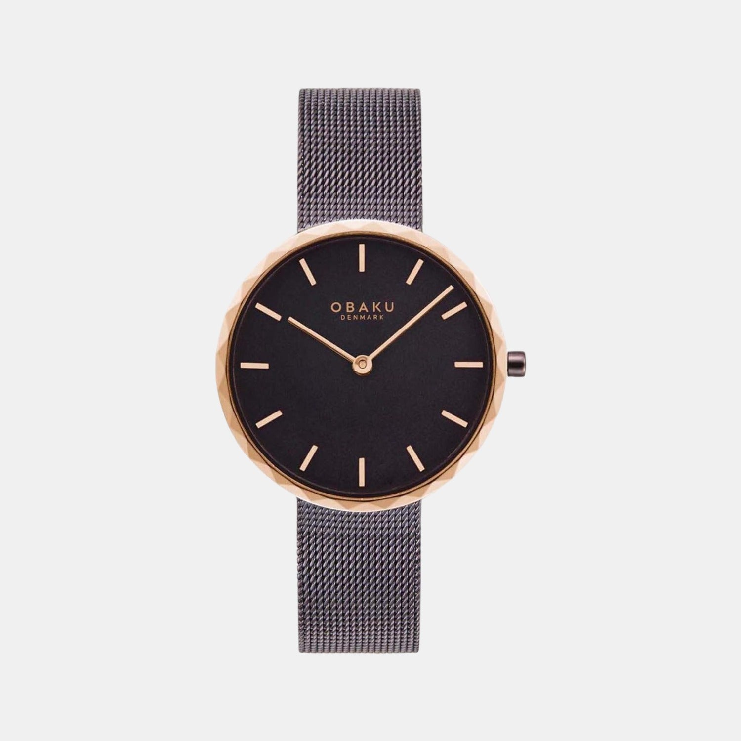 Folder Women Quartz Black Dial Analog Stainless Steel Watch V252LXXNMN