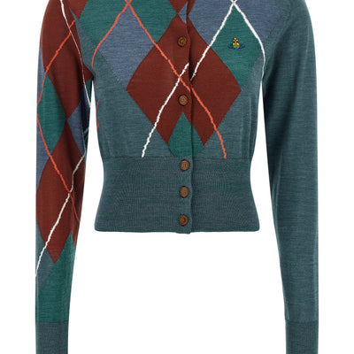 Vivienne Westwood Argyle Cropped Cardigan