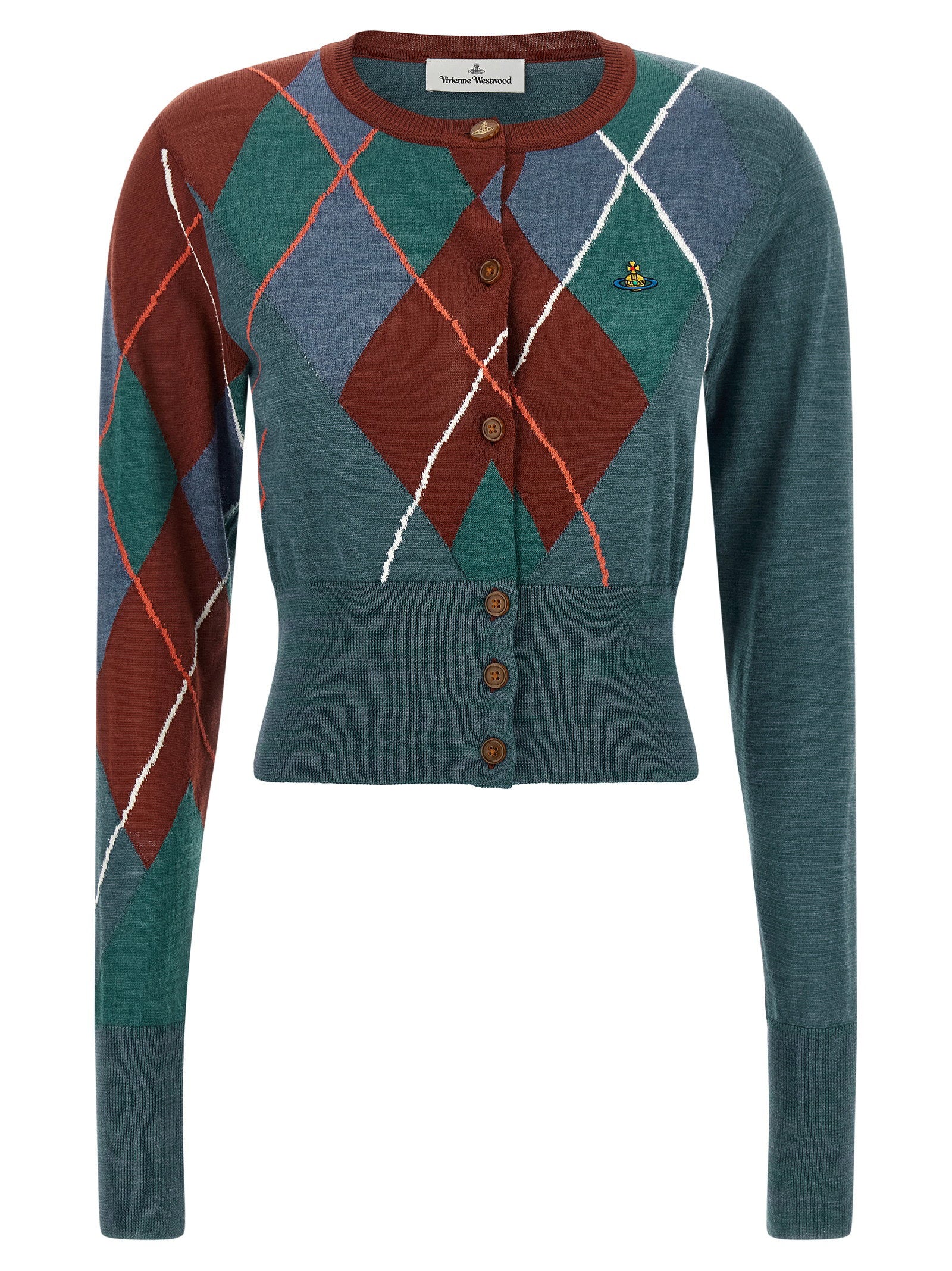 Vivienne Westwood Argyle Cropped Cardigan