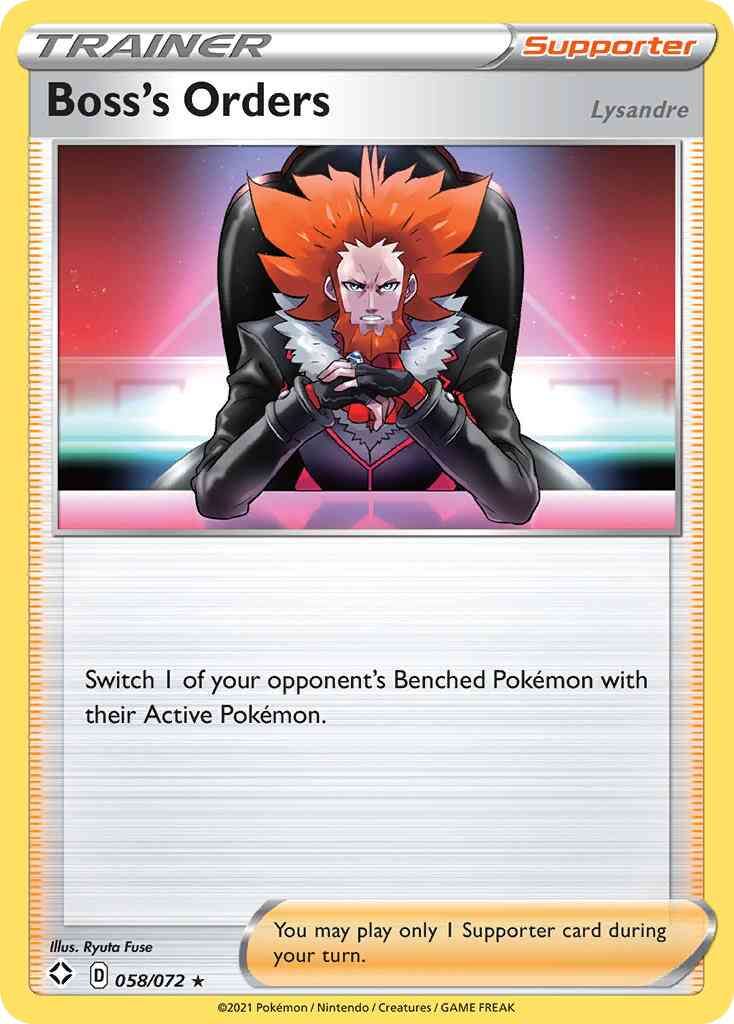Boss's Orders - 058/072 - Rare [swsh45-058] [Non-Holo]