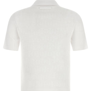 Tory Burch Pointelle Viscose Polo Shirt