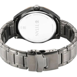 Titan Regalia Opulent Quartz Analog Silver Dial Silver Stainless Steel Strap Watch for Men 42.5mm 1829KM05