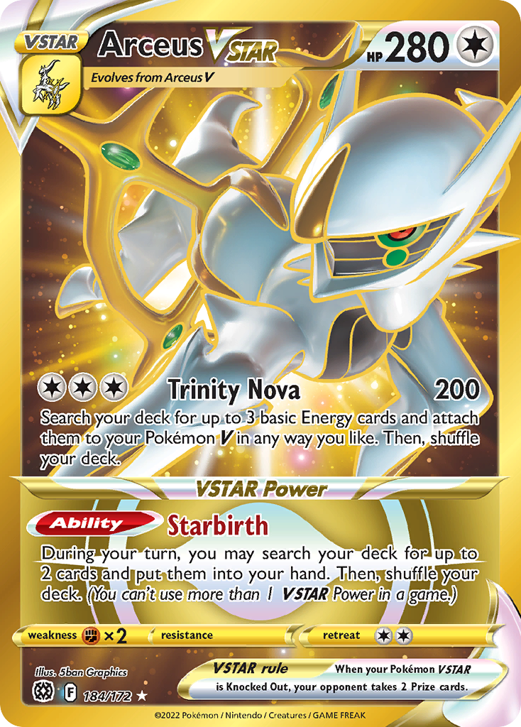 Arceus VSTAR - 184/172 - Rare Secret