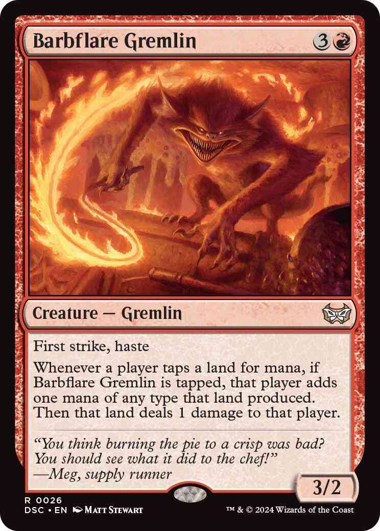Barbflare Gremlin [26] [Duskmourn: House of Horror: Commander] [Non-Foil]