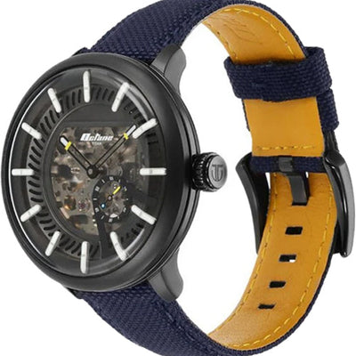 Titan Octane Aerobatics Mechanical Analog Black Dial Nylon Strap Watch for Men 42.1mm 1858NL01