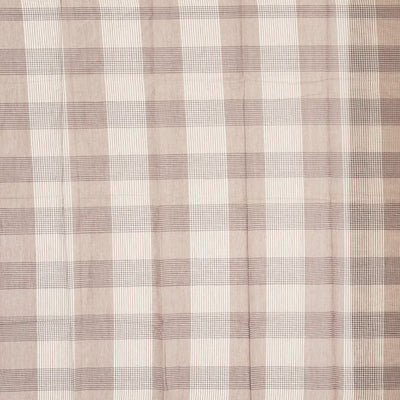 Off White Woven Rasipuram Cotton Saree With Checks