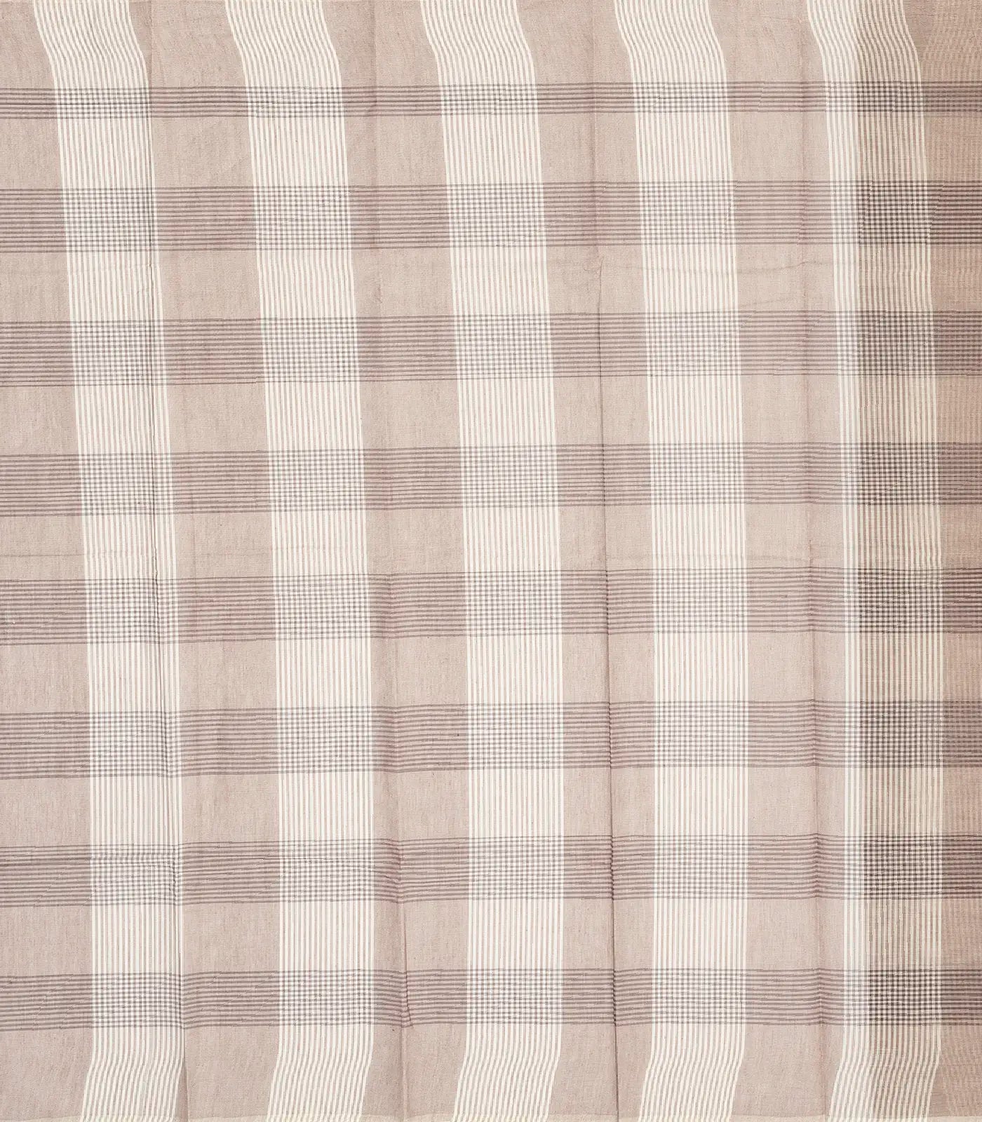 Off White Woven Rasipuram Cotton Saree With Checks