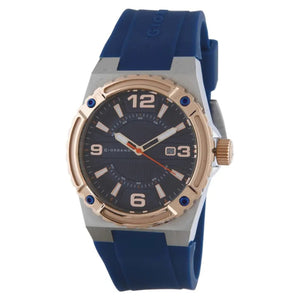 Giordano Men's Blue Dial & Blue Silicone Strap Watch