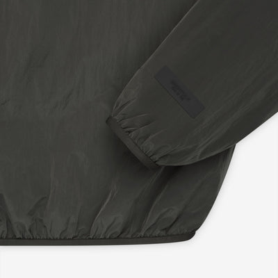 Crinkle Nylon Pullover Crewneck