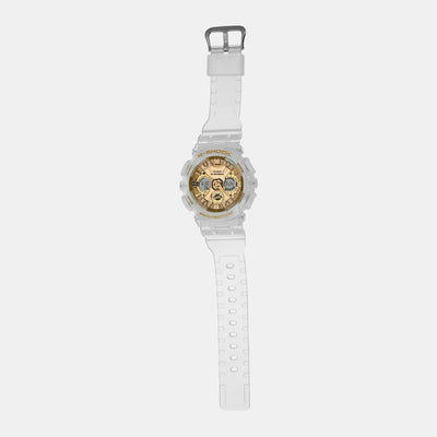 G-Shock Women Women Quartz Gold Dial Analog-Digital Resin Watch G1401