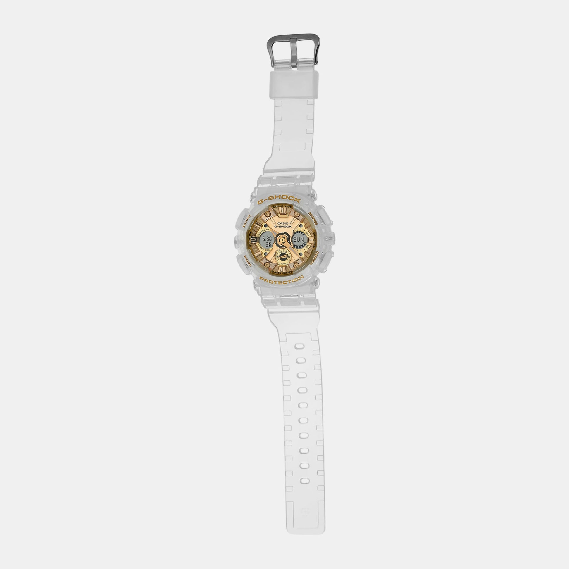 G-Shock Women Women Quartz Gold Dial Analog-Digital Resin Watch G1401