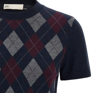 Tory Burch Argyle Sweater