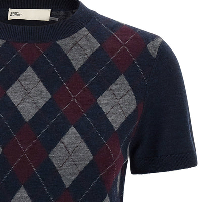 Tory Burch Argyle Sweater