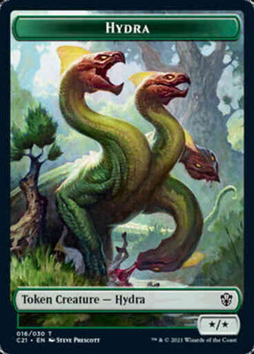 Boar Token (12) // Hydra Token (16) [Commander 2021 Tokens] [Non-Foil]