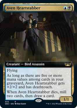 Aven Heartstabber [433] [Extended Art] [Streets of New Capenna] [Non-Foil]