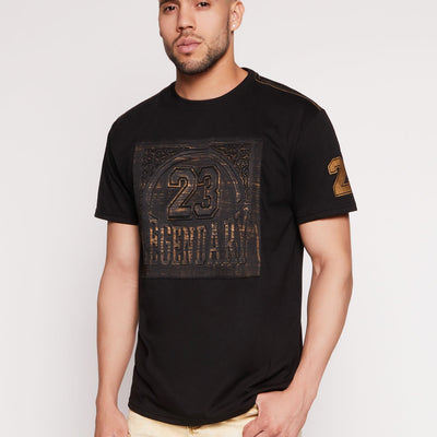 Mens Legendary 23 Sleeve Patch Graphic Tee