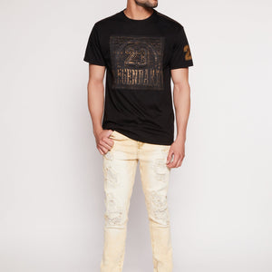 Mens Legendary 23 Sleeve Patch Graphic Tee