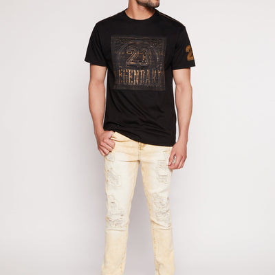 Mens Legendary 23 Sleeve Patch Graphic Tee